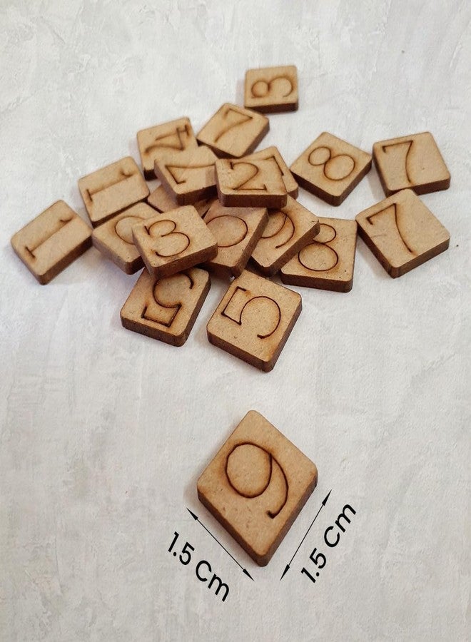 tokyodo Montessori Wooden Number Puzzle - 3 Sets of 0-9 Digits Square 1.5 cm Pieces | Hands-on Educational Toy for Toddlers & preschoolers - Image 3
